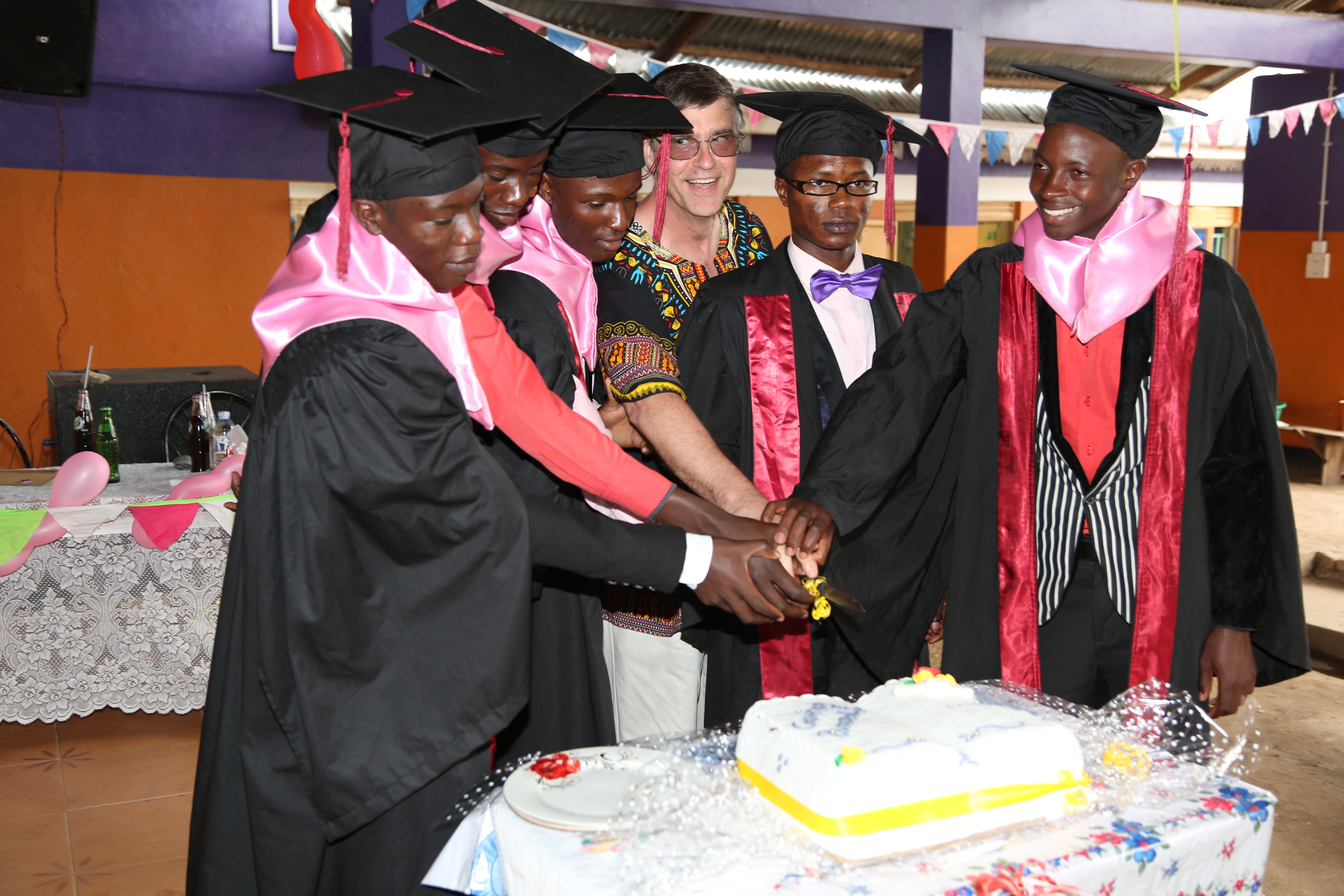 GRADUATES AT THE PARTY